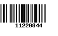 Código de Barras 11220844