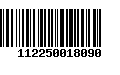 Código de Barras 112250018090