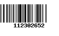 Código de Barras 112302652