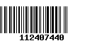 Código de Barras 112407440