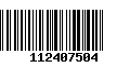 Código de Barras 112407504