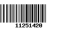 Código de Barras 11251420