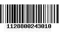 Código de Barras 1128800243010