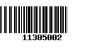 Código de Barras 11305002