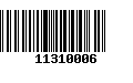 Código de Barras 11310006