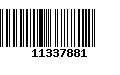 Código de Barras 11337881