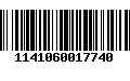 Código de Barras 1141060017740