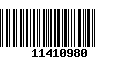 Código de Barras 11410980