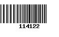 Código de Barras 114122