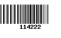 Código de Barras 114222