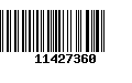 Código de Barras 11427360