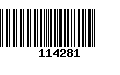 Código de Barras 114281