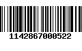 Código de Barras 1142867000522