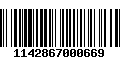 Código de Barras 1142867000669