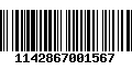 Código de Barras 1142867001567