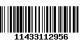 Código de Barras 11433112956