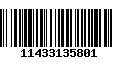 Código de Barras 11433135801