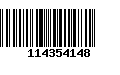 Código de Barras 114354148