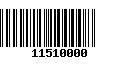 Código de Barras 11510000