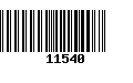 Código de Barras 11540