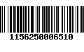 Código de Barras 1156250006510