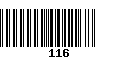 Código de Barras 116