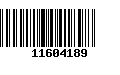 Código de Barras 11604189