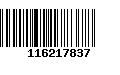 Código de Barras 116217837