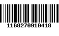 Código de Barras 1168270910418