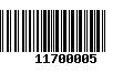 Código de Barras 11700005