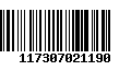 Código de Barras 117307021190