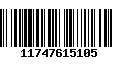 Código de Barras 11747615105