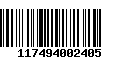 Código de Barras 117494002405