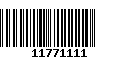 Código de Barras 11771111