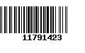 Código de Barras 11791423