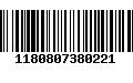 Código de Barras 1180807380221