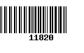 Código de Barras 11820