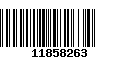 Código de Barras 11858263