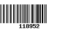 Código de Barras 118952