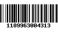 Código de Barras 1189963004313