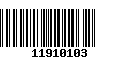 Código de Barras 11910103