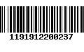 Código de Barras 1191912200237