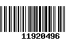 Código de Barras 11920496