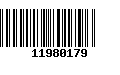 Código de Barras 11980179