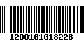 Código de Barras 1200101018228