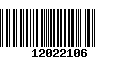 Código de Barras 12022106