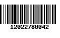 Código de Barras 12022780042