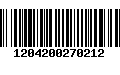 Código de Barras 1204200270212