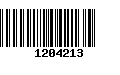 Código de Barras 1204213