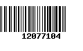 Código de Barras 12077104